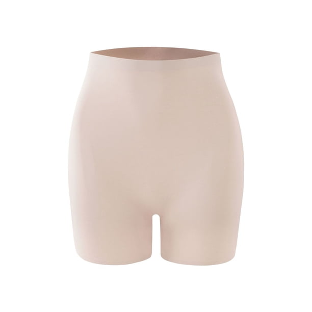 1360 Calzoncillos tipo bóxer moldeadores de cintura media para mujer, sin costuras, ligeros, para después del parto, que adelgazan el abdomen