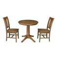 thumbnail image 3 of 30" Round Top Dining Table in Pecan, 3 of 48