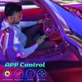 thumbnail image 3 of Iluminación interior de coche, luz LED Winzwon para coche, gadgets para coche, luz LED para coche con control por aplicación, accesorio de coche de regalo para hombres y mujeres., 3 of 5