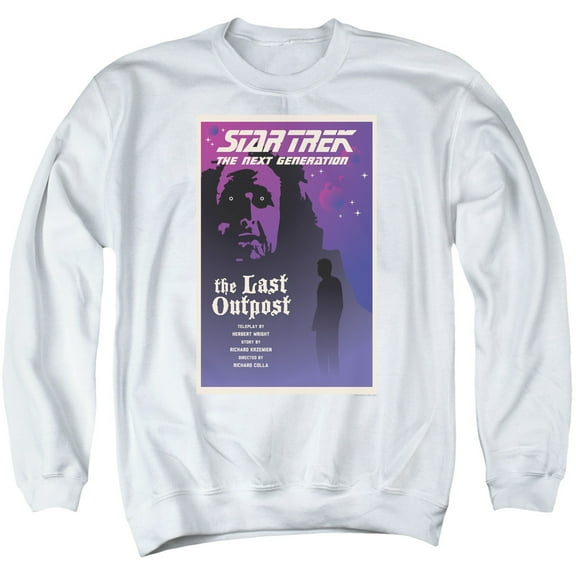 Star Trek Tng Season 1 Episode 5 Adult Crewneck Sweatshirt White
