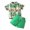 Green(Tiger), variant on 2PCS Toddler Baby Boys Hawaii Bow-tie Short Sleeve Blouse Shorts Summer Outfits