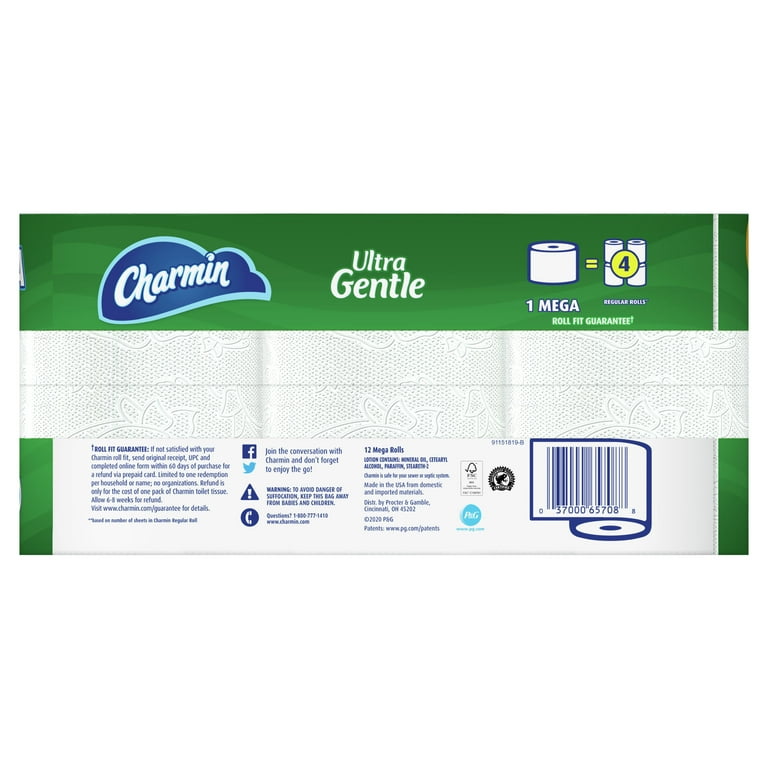 Charmin Ultra Soft Toilet Paper Mega Rolls 12ct – BevMo!