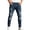 a01Blue, variant on LODIENY Men's Slim Fit Jeans Straight Leg Stretch Destroyed Ripped Distressed Skinny Denim Pants Blue XXL
