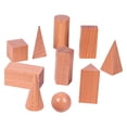 thumbnail image 4 of 10 piezas de figuras geométricas de madera para niños: juguetes didácticos de geometría para el hogar, preescolar, jardín de infancia y aula., 4 of 9