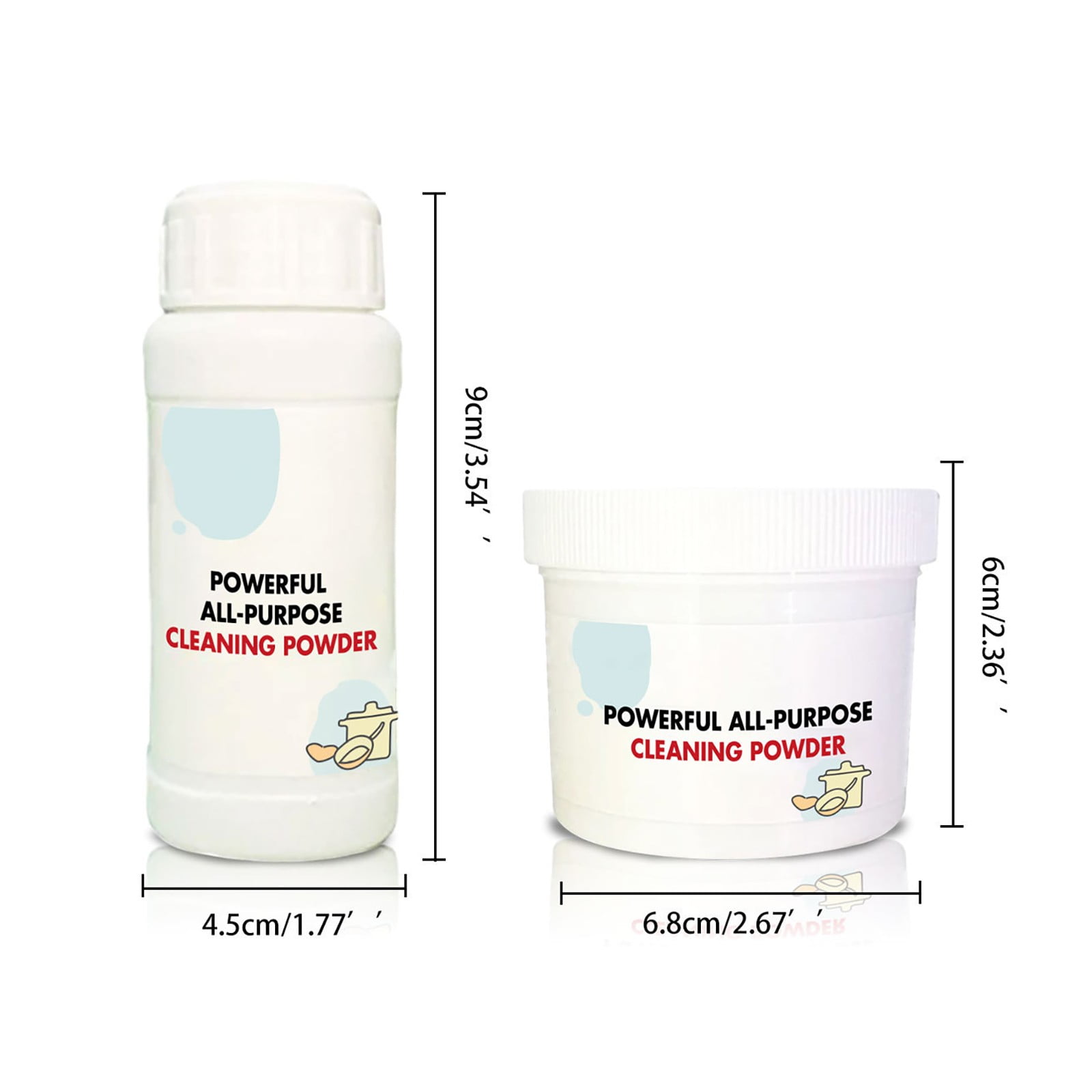 Multi-Purpose Cleaning Powder B Kitchen Cleaning Appliances Heavy Oil Cleaning Agent Kitchen Portable Strong Decontamination Pot Refurbishment Oxygen Bubble Powder B Eguiwyn Clearance!
