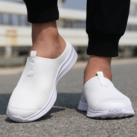 Men's Lightweight Mesh Slip-On Clogs Casual Breathable Walking Shoes