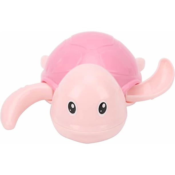 Termómetro de baño para bebé, control de temperatura del baño, temperatura segura del baño, juguetes flotantes, termómetro de baño para recién nacidos, lindo diseño de tortuga (rosa)