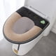 thumbnail image 3 of Cateissary Cubierta de asiento de inodoro, pelusas personales con cremallera, Protector para sentarse, almohadillas para taburete, luminosas, Suministros de limpieza para el hogar negro gris, 3 of 6