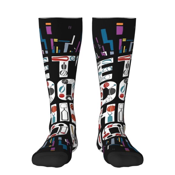 Cauagu Geometric Sports Energetic Burst Print Women's Men's Ankle Socks 1-pack Casual Athletic Socks for Unisex Adult Moisture-Wicking Socks for Daily Wear/Running/Sport