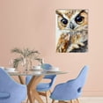 thumbnail image 2 of FCXZI Cute Baby Owl Picture Prints on Canvas Watercolor Bird Home Decor Funny Colorful Animal Artwrok Modern Giclee Wall Painting for Home Office Kid's Room Decoration Ready  Canvas painting, 2 of 5