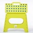 thumbnail image 3 of GUOOL 13 Inches Strong Folding Step Stool Multi Purpose Seats for Adults Kitchen Green, 3 of 5
