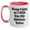 White/Pink, variant on Funny Advisor Gifts from Friends and Family - Keep Calm Or I Will Use My Advisor Voice Two Tone Coffee Mug, Father's Day Unique Gifts for Advisors, Men, and Women