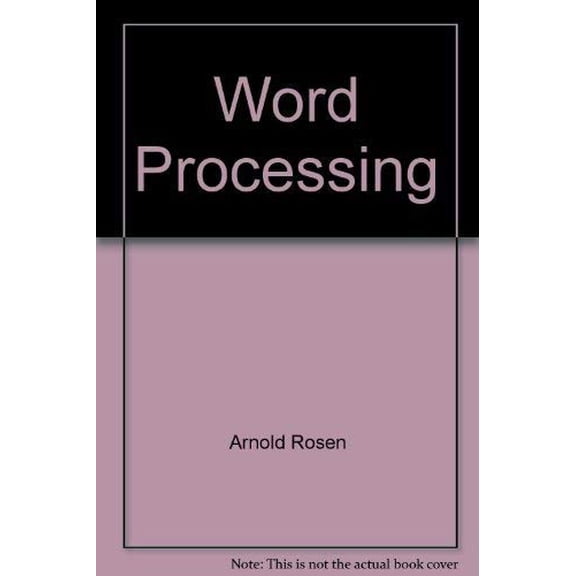 Pre-Owned Word processing, 9780139635045, 0139635041, Hardcover,