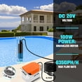 thumbnail image 5 of Transfer Pumps High Efficiency 500GPH Submersible Water Pumps for 20V Battery For Pool Basement Drainage, 5 of 8
