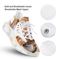 thumbnail image 3 of Seashell On The Beach Fashion Women's Nurse Shoes Casual Flat Sneaker Print Ladies Lace Up Light Walking Shoe Breathable Footwear, 3 of 8