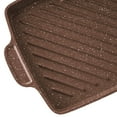 thumbnail image 3 of The Pioneer Woman Brown Speckle Cowboy Cast Aluminum Grill Pan, 10" x 12", 3 of 5