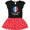 Black & Red with Polka Dots, variant on Inktastic I'm So Cute, I Must Be French Sunflower France Flag Gift Toddler Girl Dress