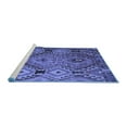 thumbnail image 2 of Ahgly Company Machine Washable Indoor Rectangle Southwestern Blue Country Area Rugs, 5' x 7', 2 of 4