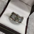 thumbnail image 4 of 3 Tone Spinner Band, Meditation Ring, 925 Sterling Silver Ring, Spinning Thumb Ring, Multi Tone Ring, Fidget Ring, Handmade Jewelry, Christmas Oxidized, Womans Band Ring, Anxiety Ring, Mans Band Gifts, 4 of 6