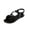 Black, variant on Xdegoge Sandals for Women Open Toe Flat Strappy Sandal Elegant Bowknot Elastic Slingback Slip On Casual Daily Walking Shoes Apparel