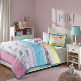 Home Essence Kids Chowder Dog Print Coverlet Bedding Set Walmart Com