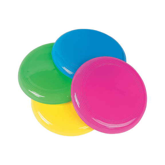Fun Express Mini Flying Disks (Bulk Set of 72 Saucers) Outdoor Toys for Kids
