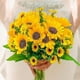 thumbnail image 2 of Flores artificiales, ramos de girasol artificiales, flores silvestres falsas para baby shower, hogar, boda, decoración de primavera, novia sosteniendo flores, 2 of 5