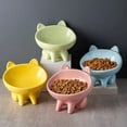 thumbnail image 3 of ruzhgo Mangeoire pour Animaux Bol Alimentaire Mignon Mode Protection du Cou Conteneur d'Eau Potable Lavable Réutilisable Jaune Jaune, 3 of 6