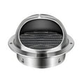 thumbnail image 3 of Grille de Sortie d'Air Murale Extérieure en Acier Inoxydable Ronde Couverture de Ventilation de Chauffage Refroidissement Ventilation Murale Plafond Ventilation de Refroidissement 80/100/50MM, 3 of 9