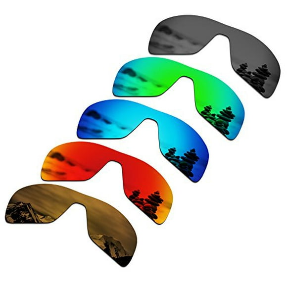 SmartVLT Set of 5 Men's Replacement Lenses for Oakley Turbine Rotor OO9307 Sunglass Combo Pack S02
