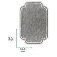 thumbnail image 2 of Livabliss Miami Beach Modern Border Outdoor Area Rug, 9'2" x 12', Dark Grey/White, 2 of 7