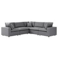 thumbnail image 2 of Modway Commix 5-Piece Sunbrella® Outdoor Patio Sectional Sofa in Gray, 2 of 10