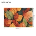 thumbnail image 4 of Yayeee Bath Rug for Bathroom Floor Non Slip Contour Fluffy Soft Absorbent Mat, 20"x24", Colorful Leaves, 4 of 7