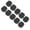 Black, variant on BIMZUC 10-Pack Professional Tennis Racket Grip Tape, Non-Slip & Sweat Absorbent Overgrip for Badminton, Squash, and Fishing Rods (Black) - 43.3 x 1.0 inches / 110 x 2.5 cm