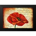 thumbnail image 2 of Budd, Tiffany 14x11 Black Modern Framed Museum Art Print Titled - Poppy Script, 2 of 5