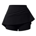 thumbnail image 6 of Yoga Shorts for Women High Waist Stretchy A Line Casual Active Lightweight Tennis Skirt for Sporty Wear Black S, 6 of 6