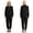 Black, variant on Women's Men Security Back-Zip Jumpsuit Long Sleeve Back Zipper Anti-strip Rompers for Special Needs Navy Blue XS