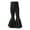 Black, variant on GYRATEDREAM Kids Baby Girl Ribbed Knit Bell Bottoms Flared Pants Toddler Elastic Waist Ruffle Leggings Stretchy Bootcut Yoga Pants Fall Clothes for 4-5Y Blue