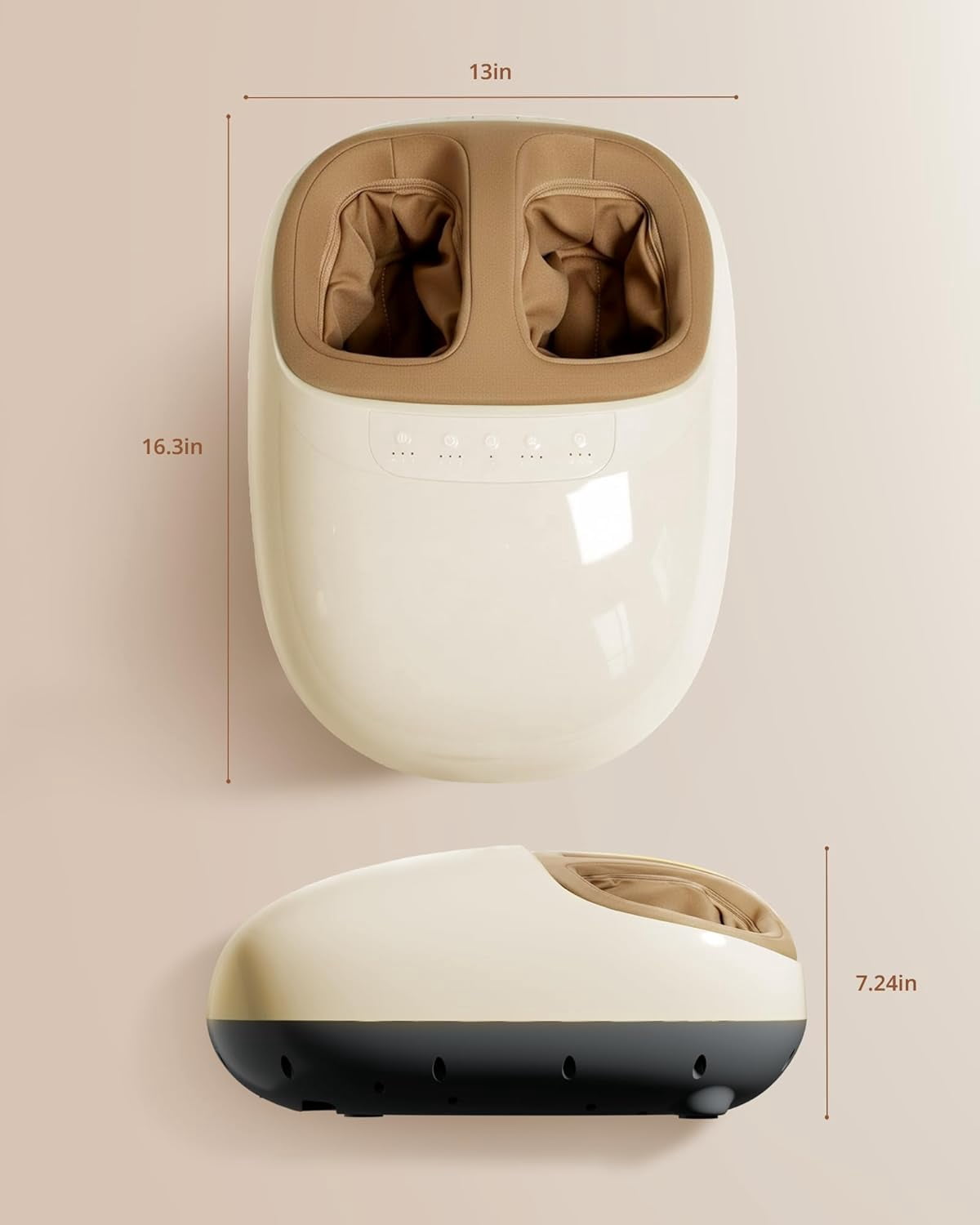 ibreo Foot Massager Machine with Heat, Deep Kneading, Air Compression, Remote Control for Plantar Fasciitis, Sore Feet & Pressure and Pain Relief, Gray
