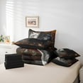 thumbnail image 5 of Feelyou 3D Wolf Bedding Comforter Set 7-Piece for Teens, Autumn Maple Leaf Botanical King Bedding Sets, Woodland Wildlife Reversible Bed Sheets, Breathable Home Decor, 5 of 7