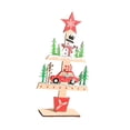 thumbnail image 4 of Adorno para árbol de Navidad, centro de mesa, suministros para fiestas, vacaciones, colorido, hogar, arte independiente de madera, letrero decorativo Estilo D, 4 of 8
