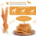 thumbnail image 2 of Pawant Dog Treats Chicken Wrapped Rawhides Puppy Training Sticks Dog Chews 0.5lb, 2 of 8