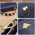 thumbnail image 3 of Crossbody Bags for Women, Top Handle Handbag Genuine Leather Satchel Women's Shoulder Handbags with Adjustable Shoulder Strap, 3 of 7