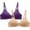 Purple+Beige, variant on Pitauce 2 Pack Bras for Women Soild Color Wire Free Underwear One-Piece Everyday Bra High Elasticity Small Cup Underwear Soft Push Up Bras