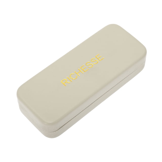 Estuche para Gafas Portátil Unique Bargains 1 Pc 6.34"x2.64"x1.34" Beige Gris