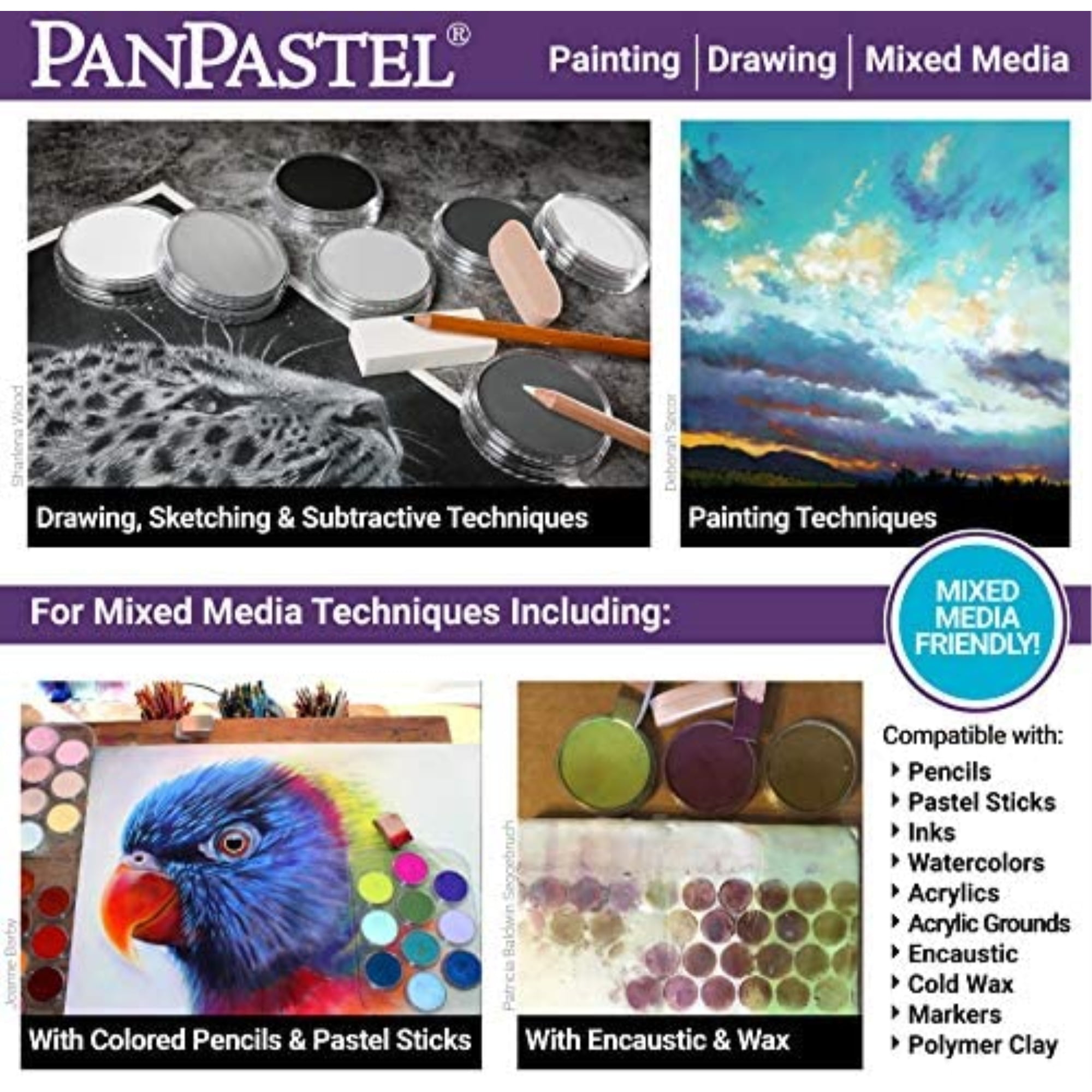 PanPastel® Set, 20-Colors, Extra Dark Shades - Walmart.com