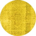 thumbnail image 1 of Ahgly Company Indoor Round Persian Yellow Traditional Area Rugs, 8' Round, 1 of 4