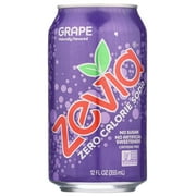 Zevia Soda Zero Calorie Grape Can, 6/12 Fl Oz