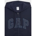 thumbnail image 4 of Sudadera GAP con Capucha y Cierre, Lana, Azul Marino, Talla XL, 4 of 4