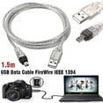 thumbnail image 1 of Cable de datos USB Firewire KEWITY para Mini DV MiniDV videocámara HDV 1,5 metros, 1 of 5